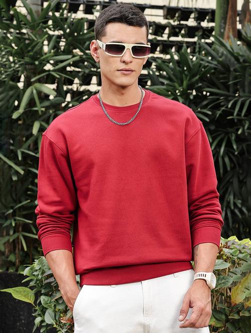 men solid long sleeve regular fit sweatshirt - 21983112 - Standard Image - 0