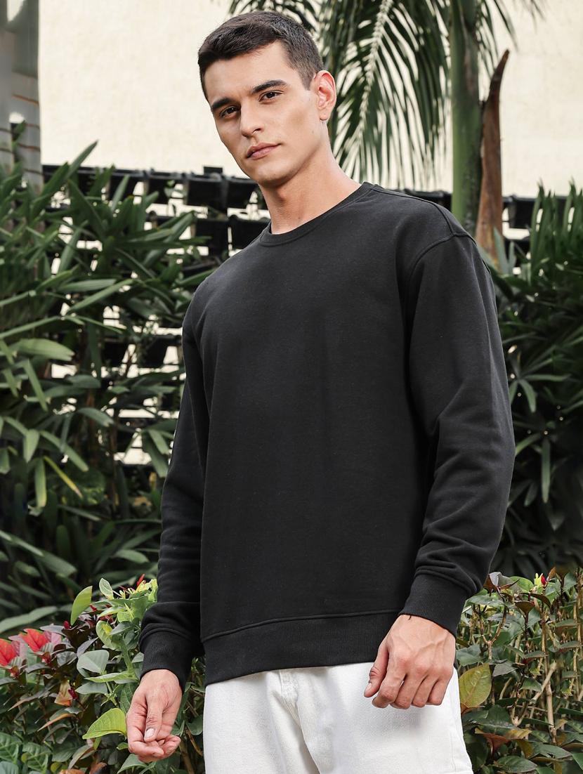 men solid long sleeve regular fit sweatshirt - 21983114 - Standard Image - 3