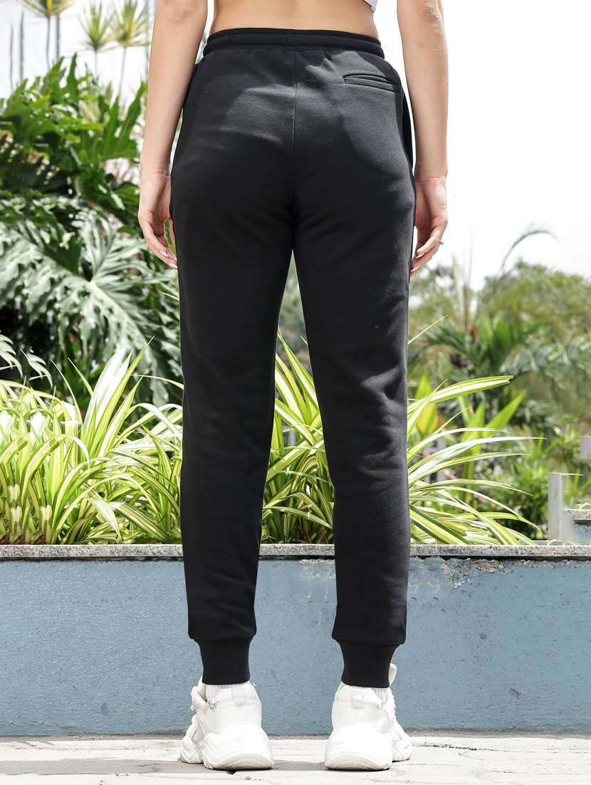 women solid mid rise regular fit jogger - 21983136 -  Standard Image - 3