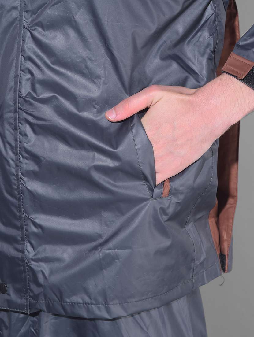 men solid long sleeve rain suit set - 21983193 - Standard Image - 3