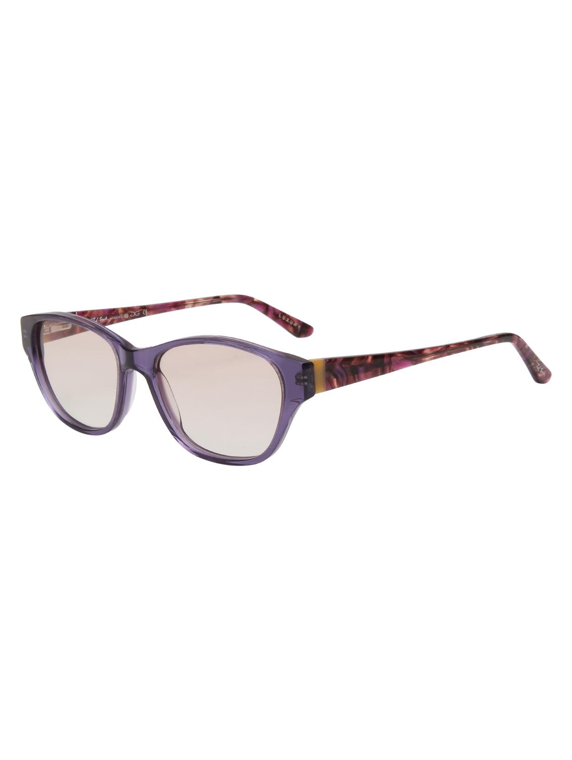 ted smith women purple-light brown cat eye premium acetate sunglasses with polarised lens - 21983291 - Standard Image - 3