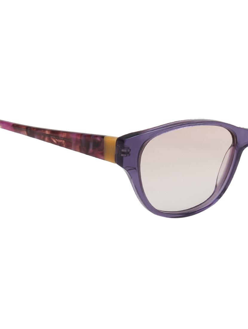 ted smith women purple-light brown cat eye premium acetate sunglasses with polarised lens - 21983291 - Standard Image - 5