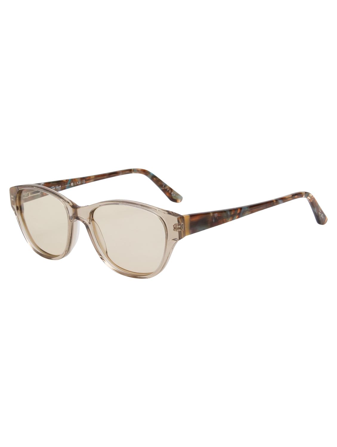ted smith women brown cat eye premium acetate sunglasses with polarised lens - 21983292 - Standard Image - 3