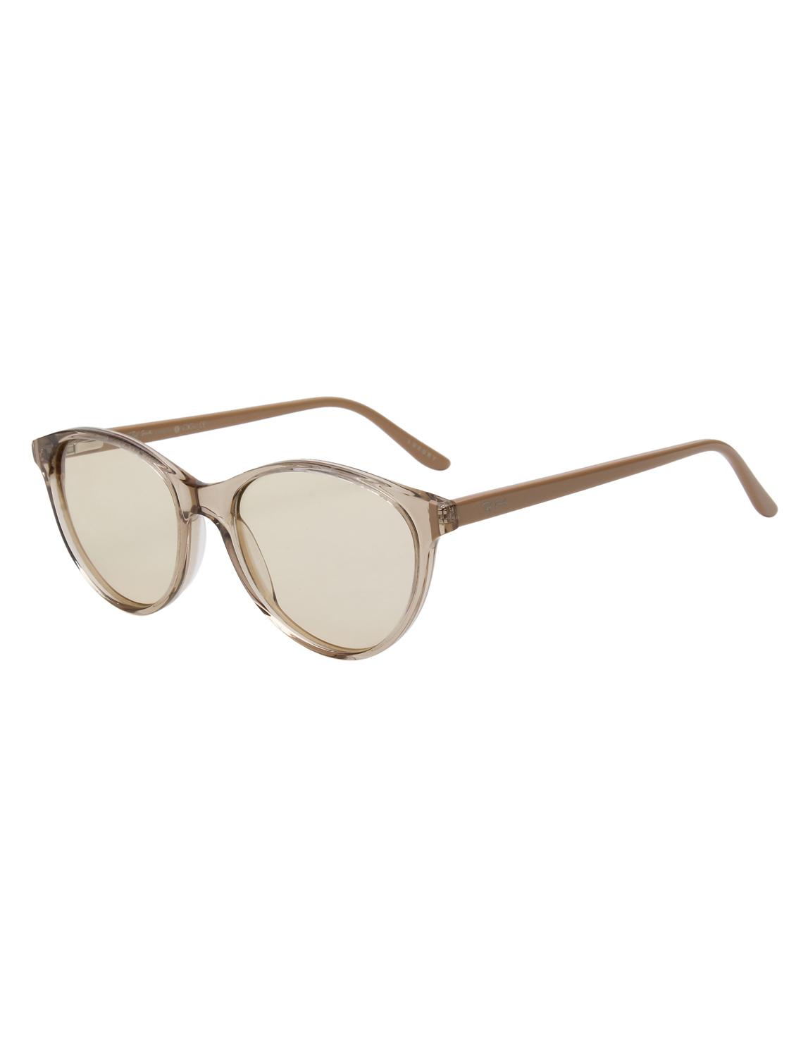 ted smith women light brown cat eye premium acetate sunglasses with polarised lens - 21983293 - Standard Image - 3