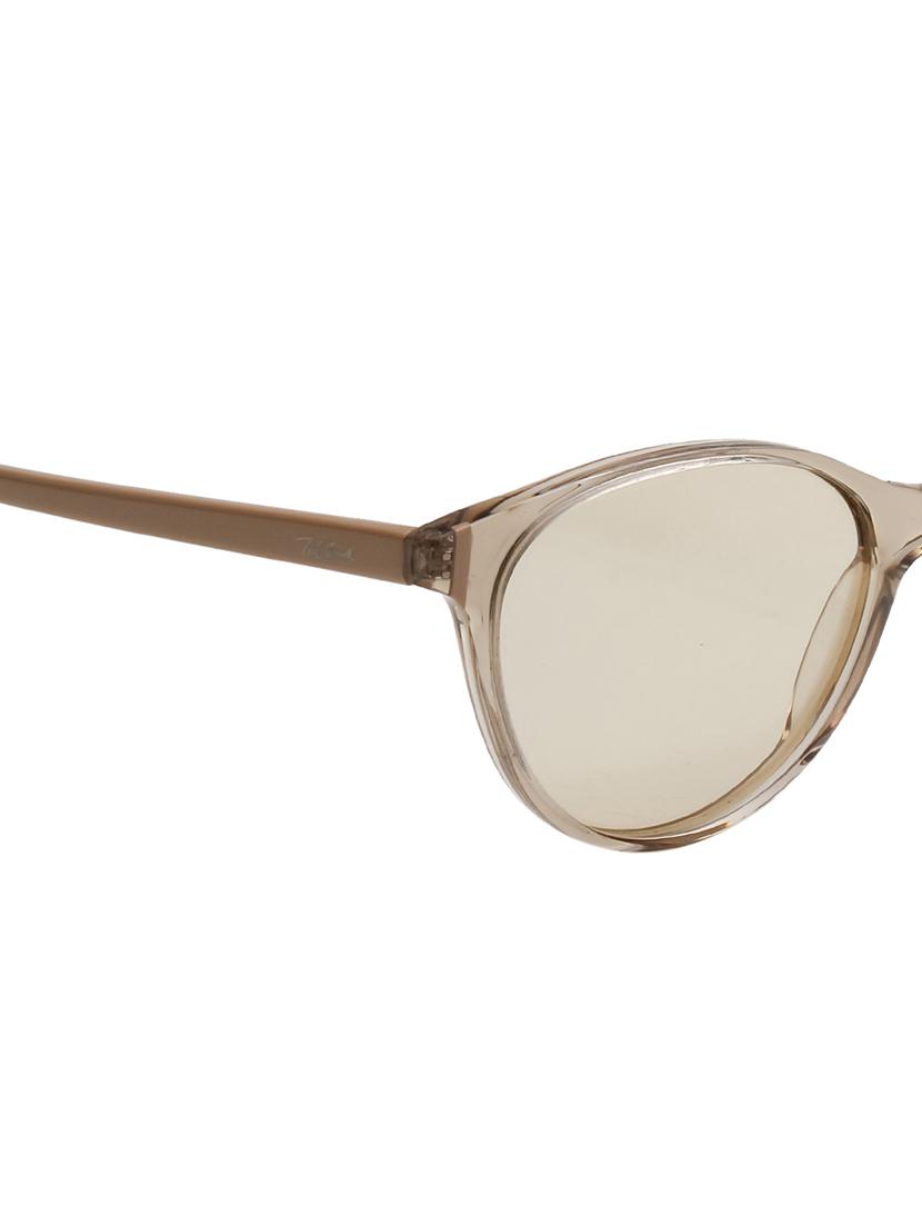 ted smith women light brown cat eye premium acetate sunglasses with polarised lens - 21983293 - Standard Image - 5