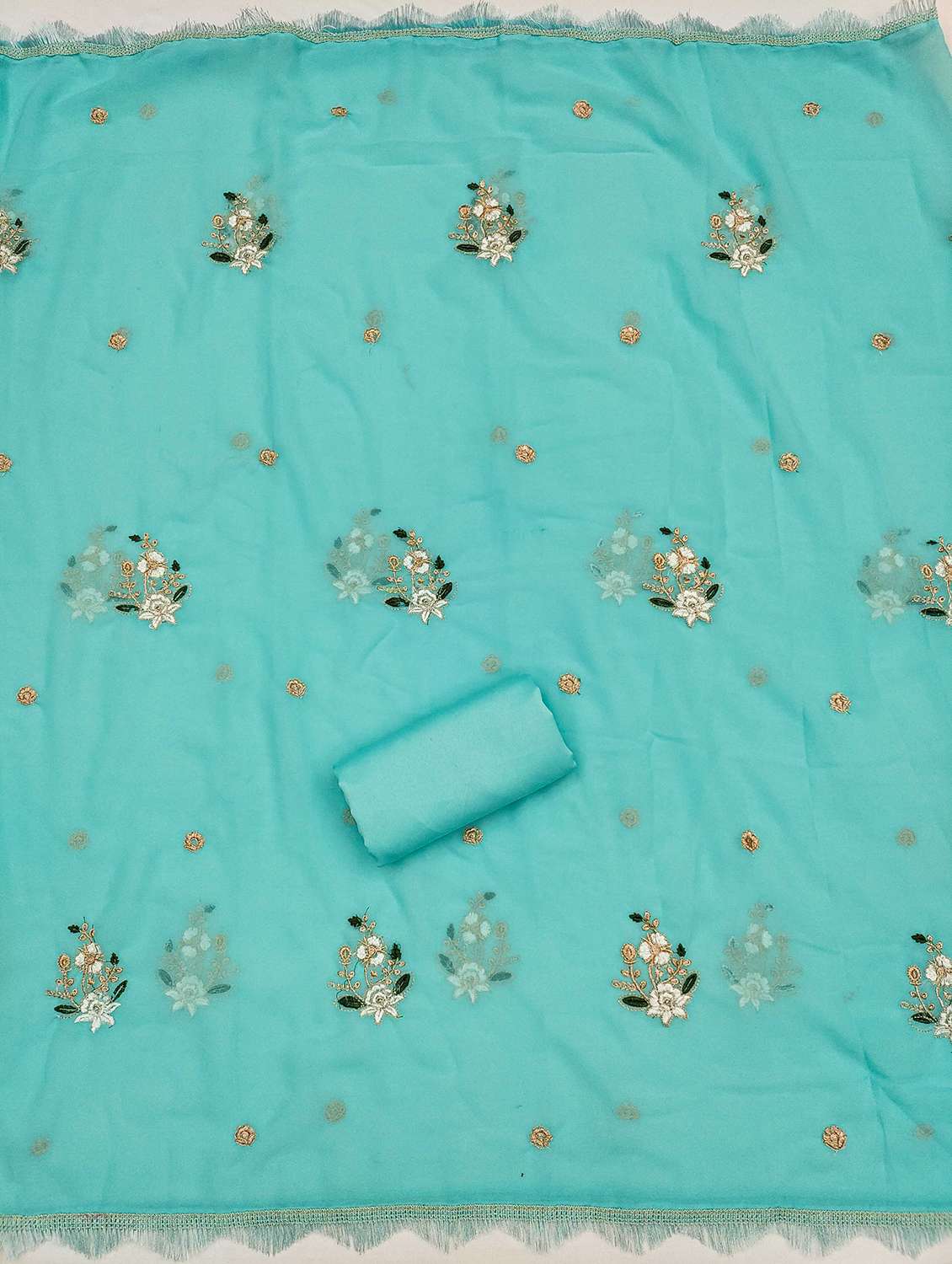 women floral embroidered unstitched suit set - 21983394 -  Standard Image - 3