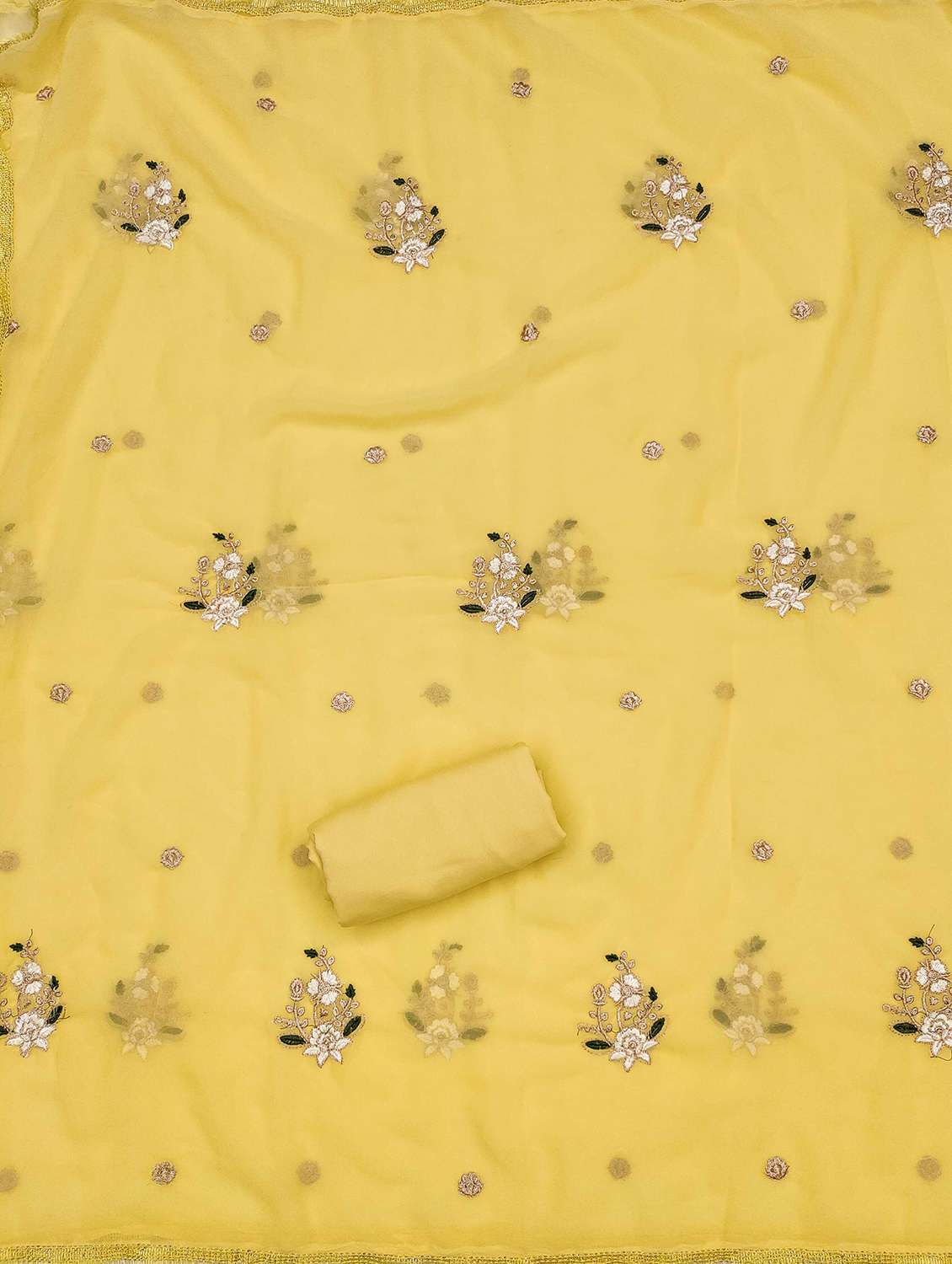 women floral embroidered unstitched suit set - 21983396 -  Standard Image - 3