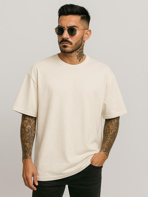 men solid short sleeve oversized t-shirt - 21983434 -  Standard Image - 0