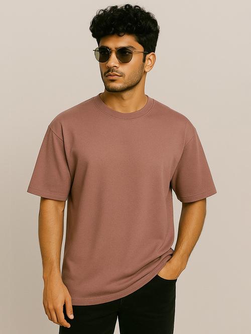 men solid short sleeve oversized t-shirt - 21983435 -  Standard Image - 0