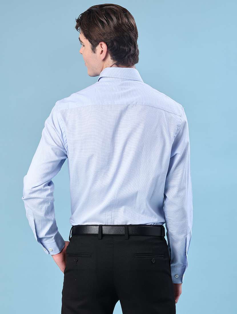 men solid collared long sleeve shirt - 21983525 -  Standard Image - 3