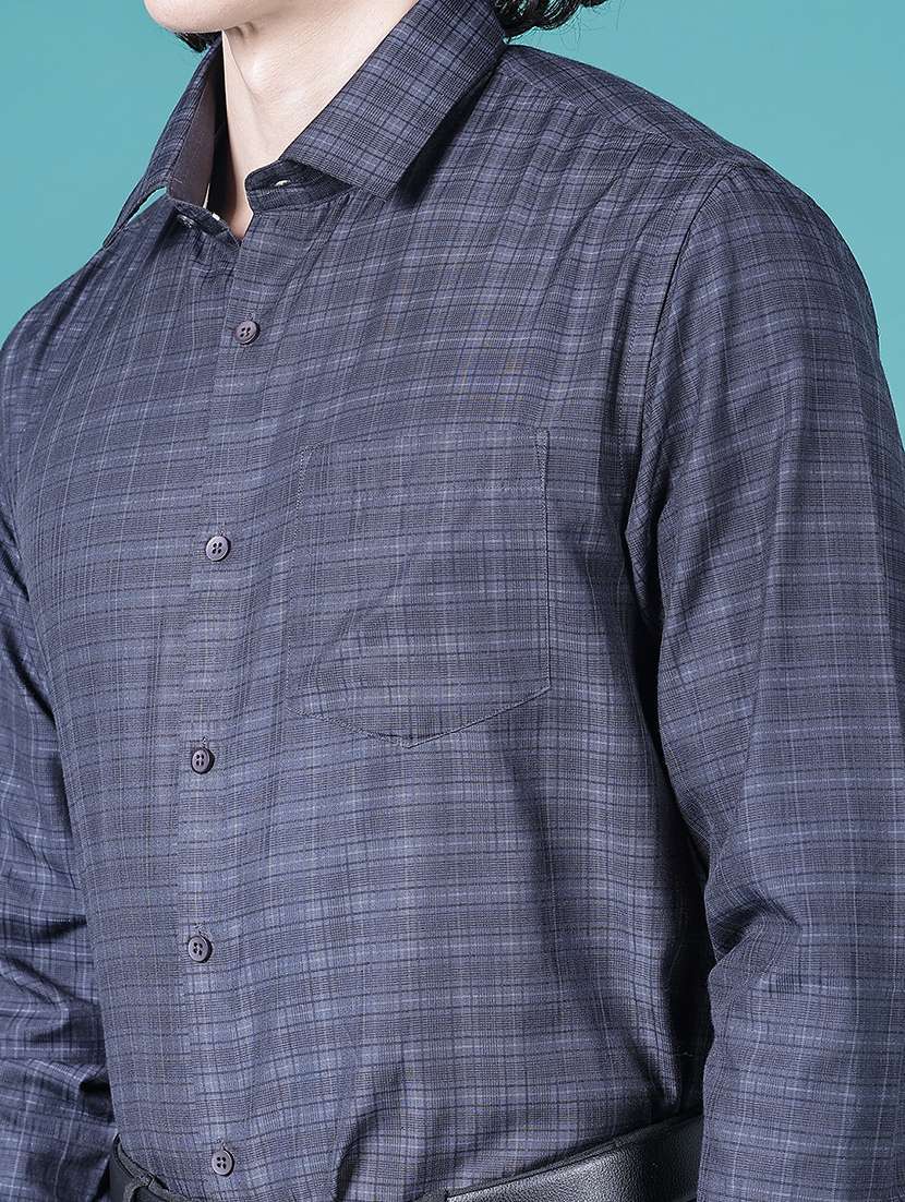 men checkered long sleeve regular fit formal shirt - 21983528 -  Standard Image - 5