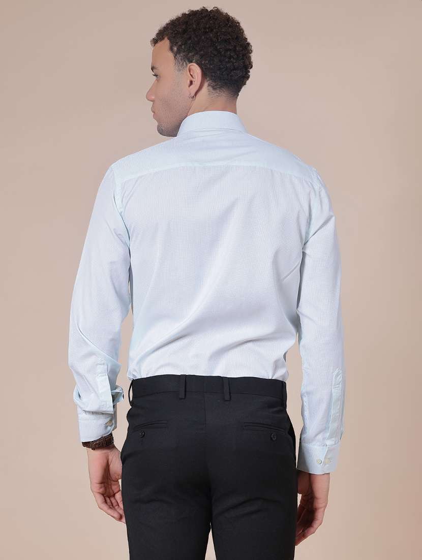 men solid collared long sleeve regular fit shirt - 21983530 -  Standard Image - 3