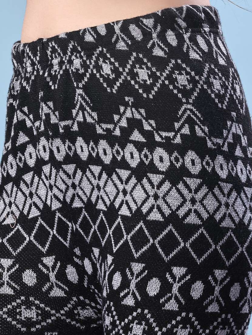 women self design ankle length woolen leggings - 21983531 -  Standard Image - 5