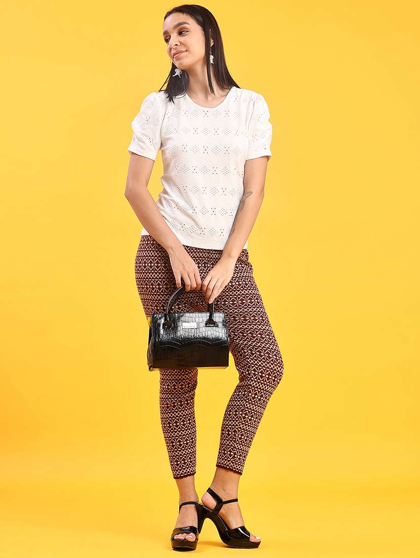 women self design ankle length woolen leggings - 21983534 -  Standard Image - 5