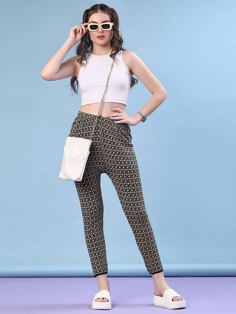 women self design ankle length woolen leggings - 21983536 -  Standard Image - 5