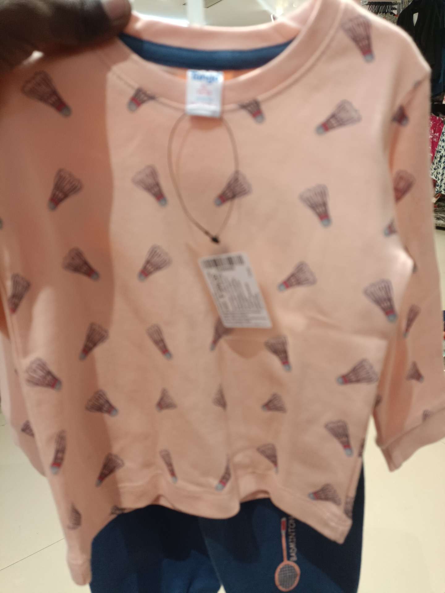 light orange cotton interlock twin sets & dungree - 21983566 - Zoom Image - 0