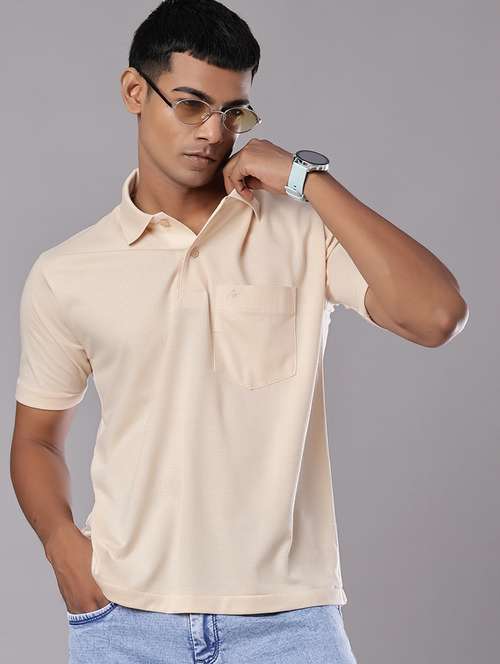 men self design short sleeve regular fit polo t-shirt - 21983683 - Standard Image - 0
