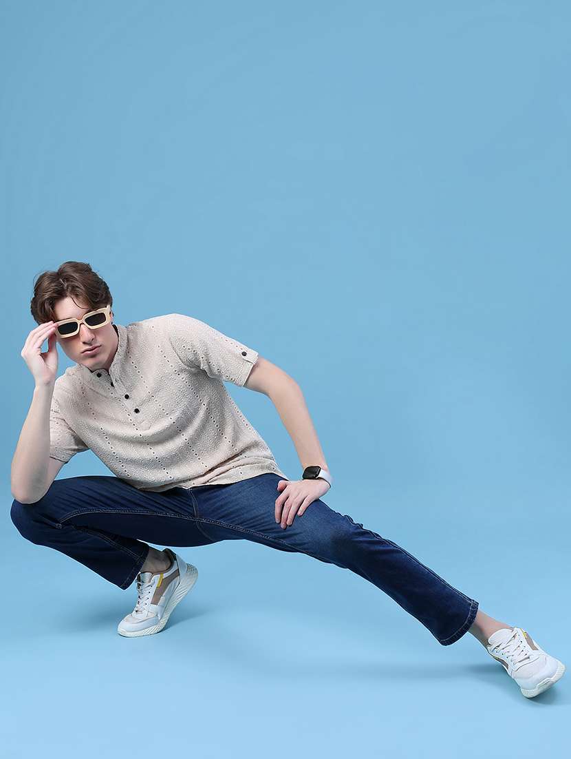 men self design short sleeve regular fit t-shirt - 21983687 -  Standard Image - 3