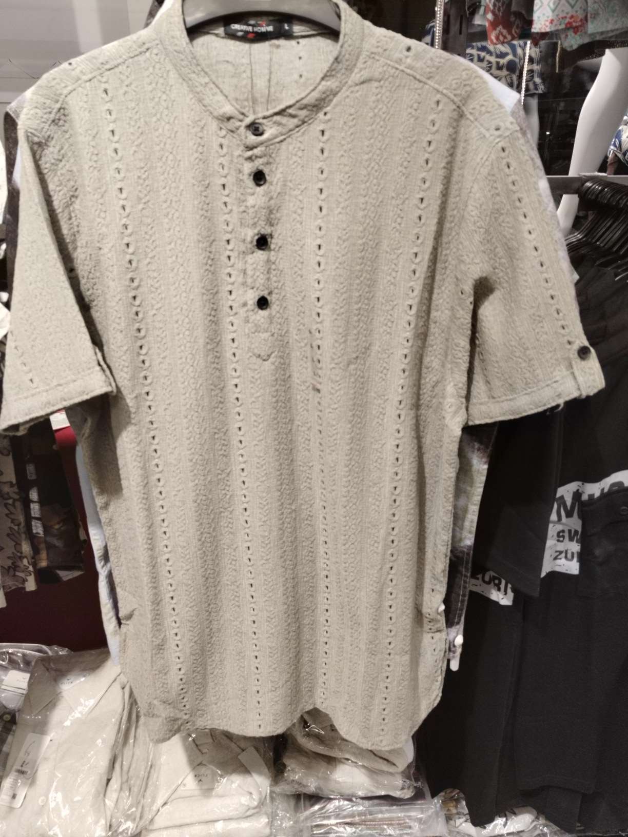 olive knitted tshirt - 21983688 - Zoom Image - 0