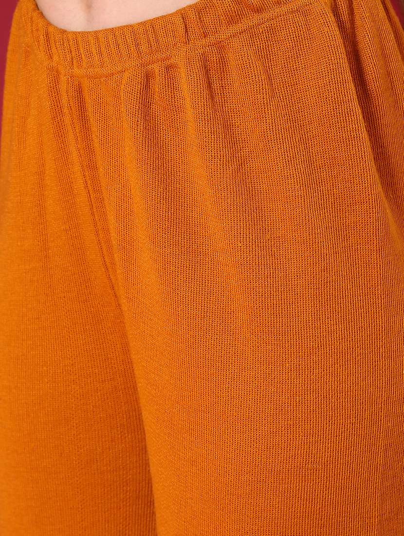 women solid mid rise palazzo - 21983719 -  Standard Image - 5