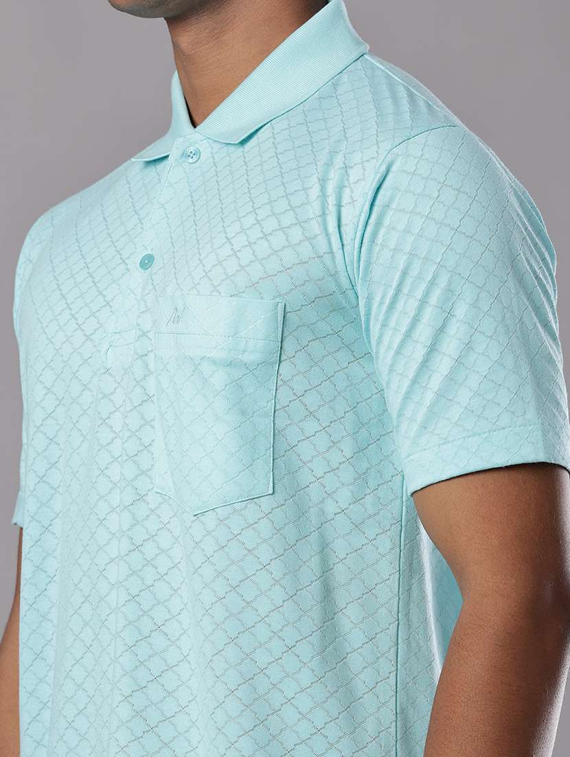 men self design short sleeve regular fit polo t-shirt - 21983800 -  Standard Image - 3