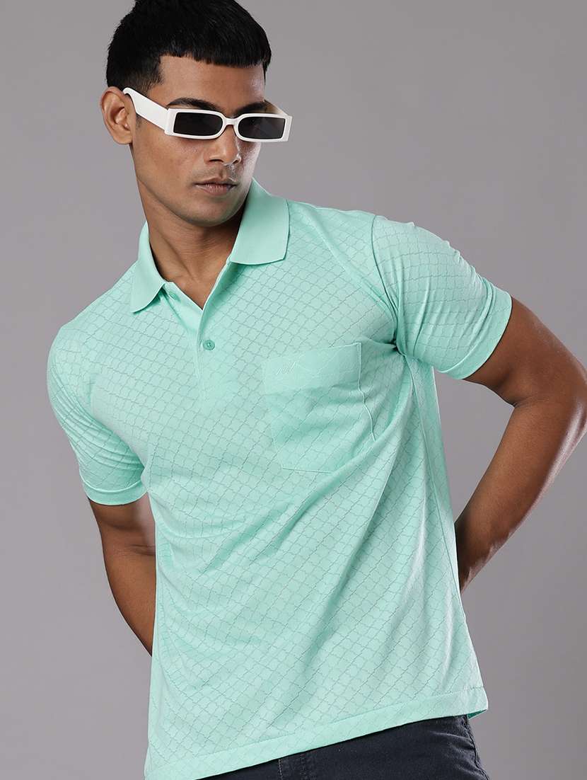 men self design short sleeve regular fit polo t-shirt - 21983801 -  Zoom Image - 0