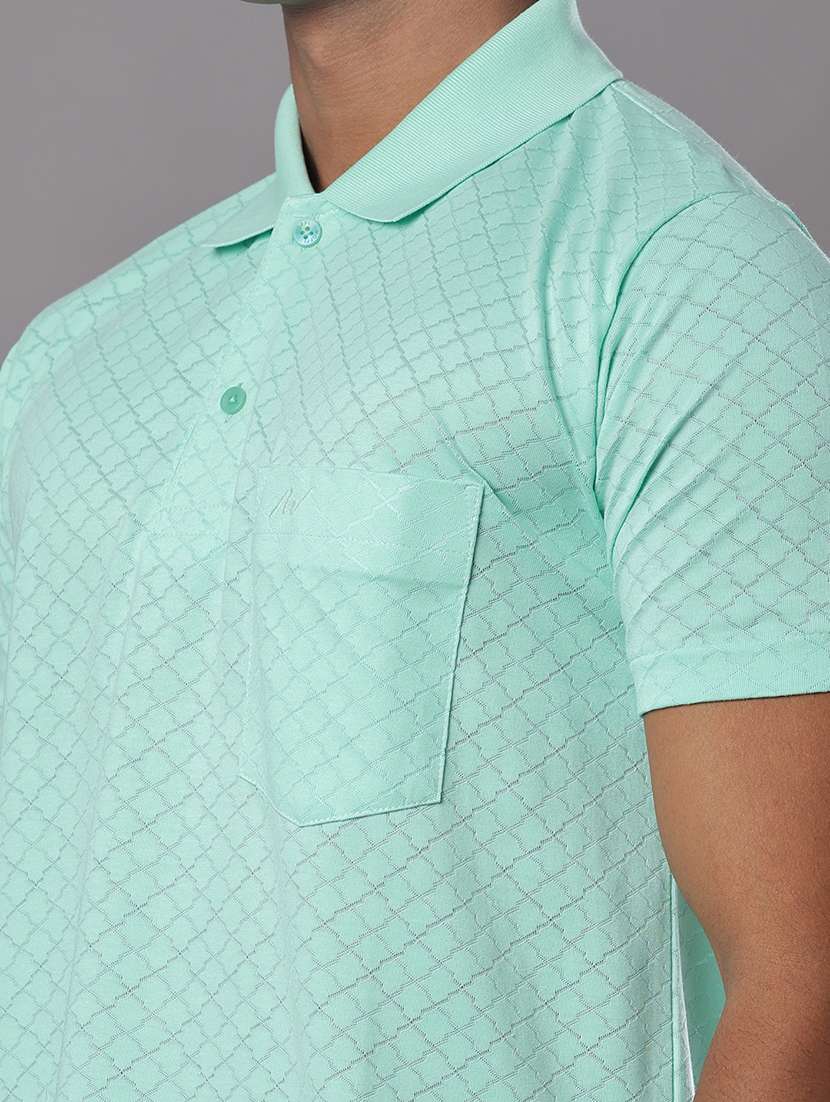 men self design short sleeve regular fit polo t-shirt - 21983801 - Standard Image - 3