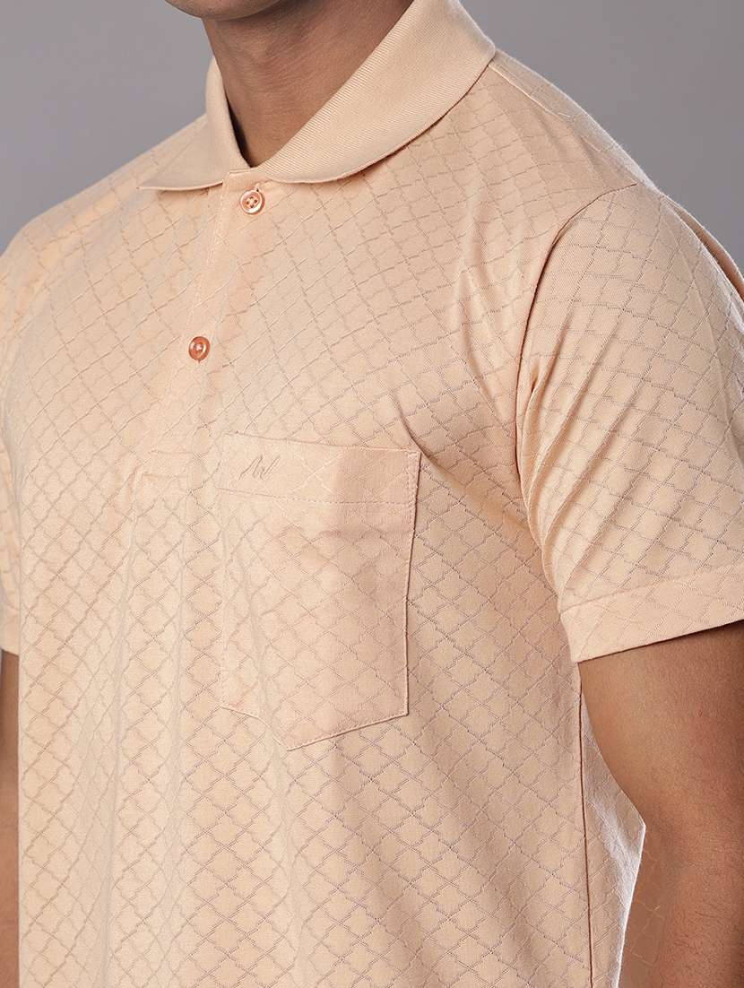 men self design short sleeve regular fit polo t-shirt - 21983803 -  Standard Image - 3