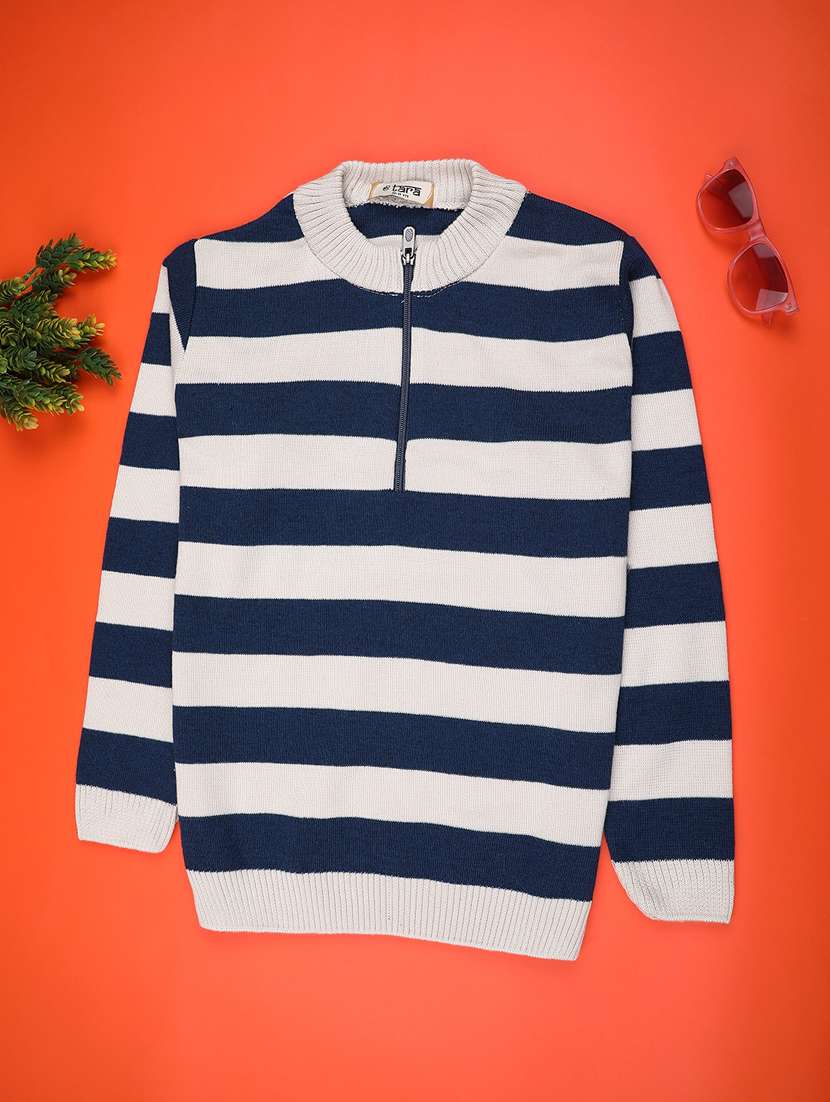 boys striped long sleeve sweater