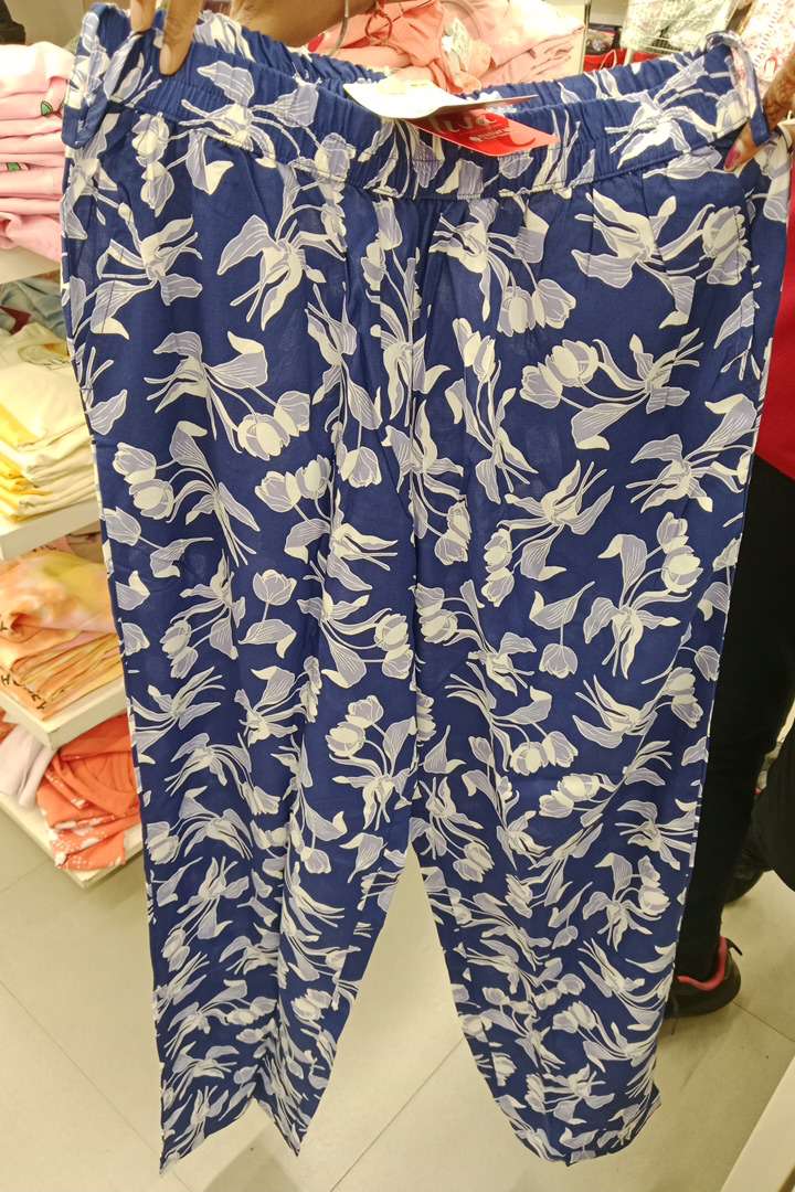 dark blue rayon track pants - 21983814 - Zoom Image - 0