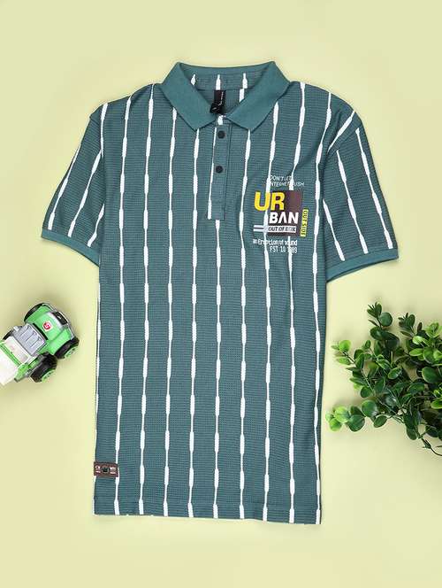 boys printed short sleeve polo t-shirt - 21983869 - Standard Image - 0