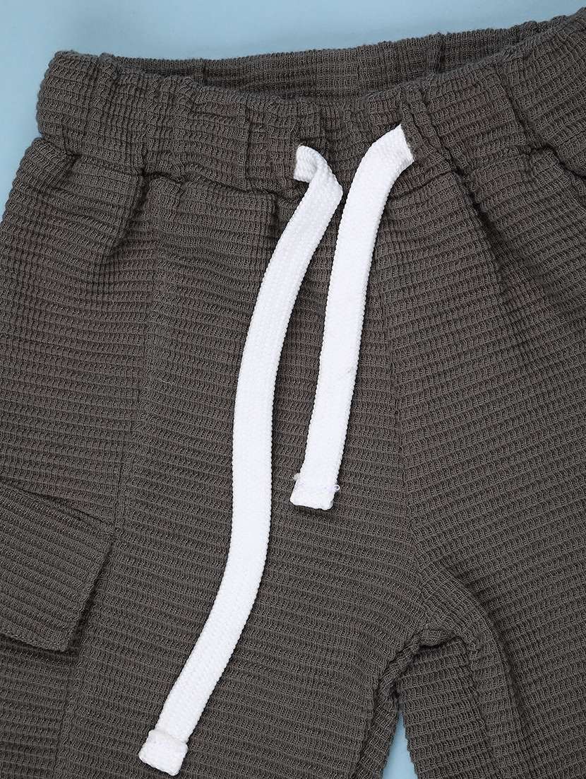 boys solid mid rise cargo jogger - 21983912 -  Standard Image - 3