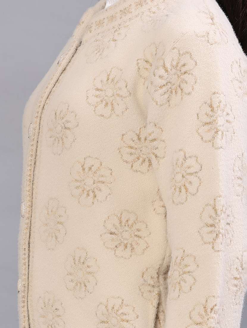 women self design long sleeve cardigan - 21983916 -  Standard Image - 5