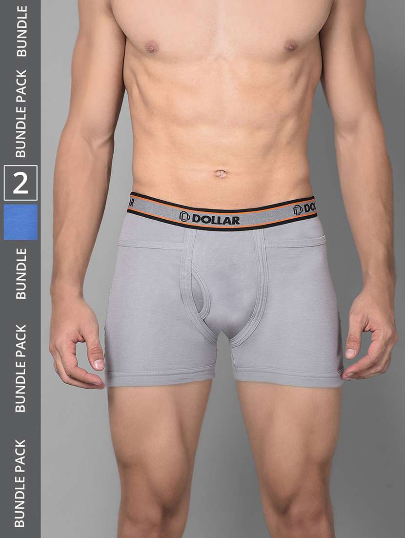 men pack of 2 solid trunk brief