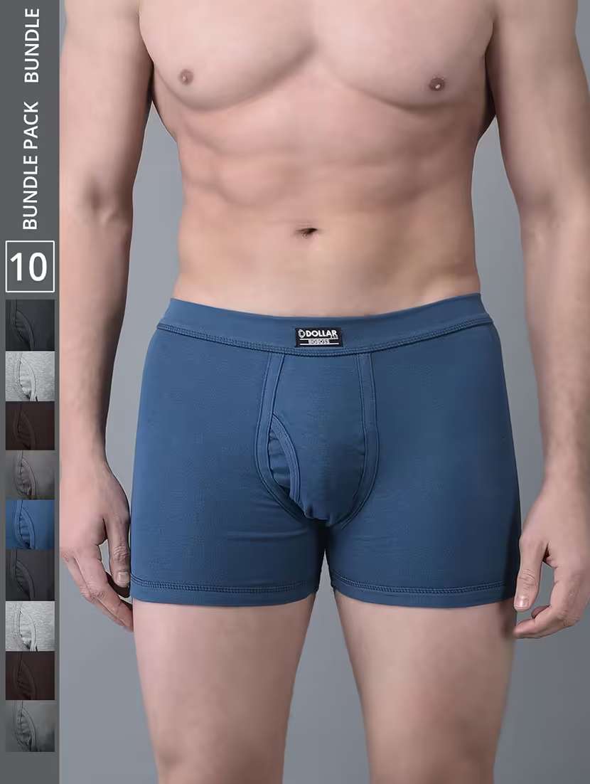 men pack of 10 multi colored mid rise briefs