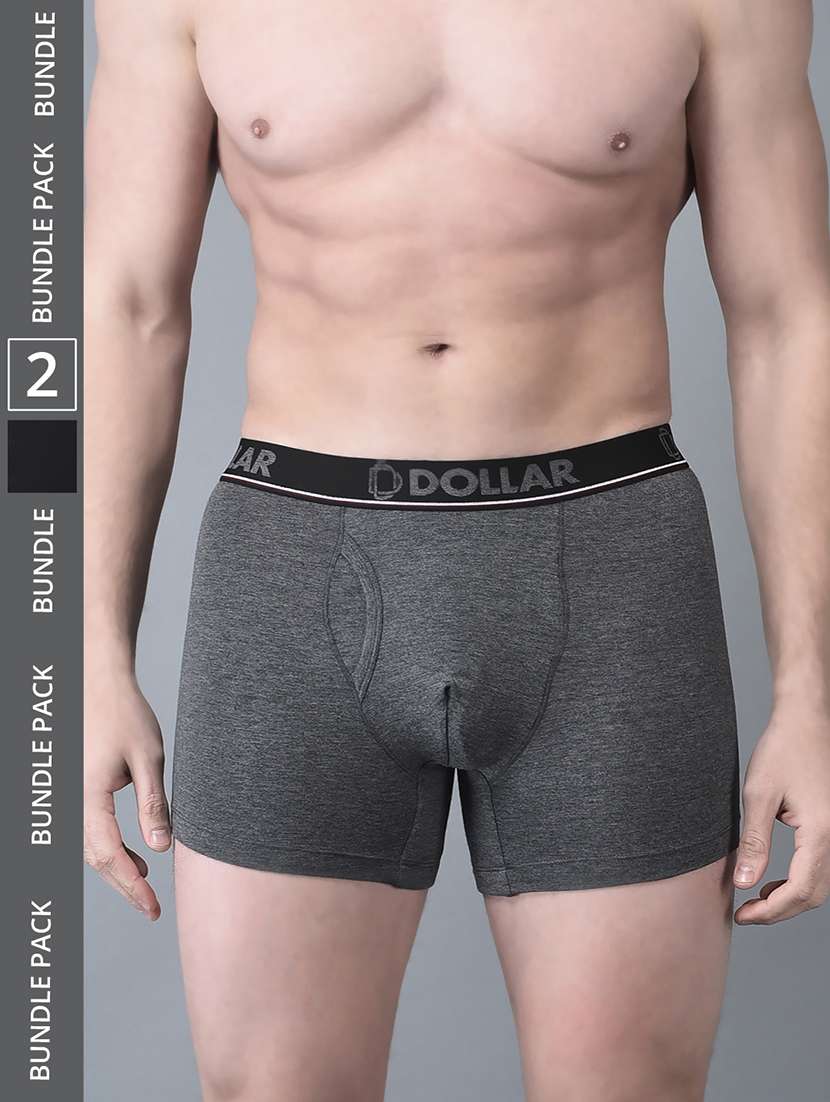 men pack of 2 solid multi colored trunks