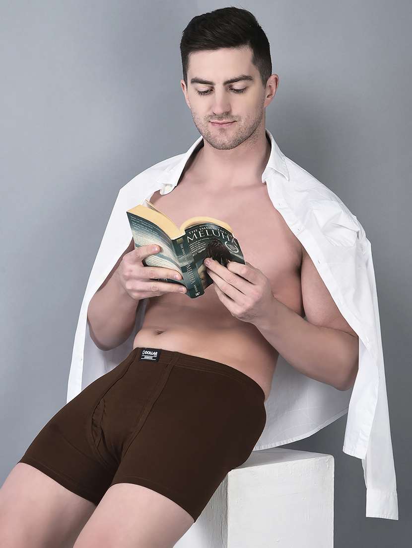 men pack of 7 solid trunk brief - 21984155 -  Standard Image - 3
