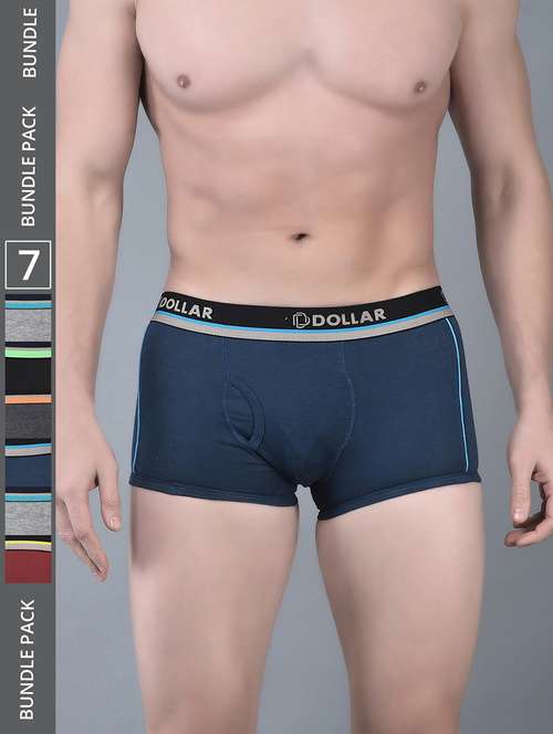 men pack of 7 solid multi colored trunks - 21984229 -  Standard Image - 0