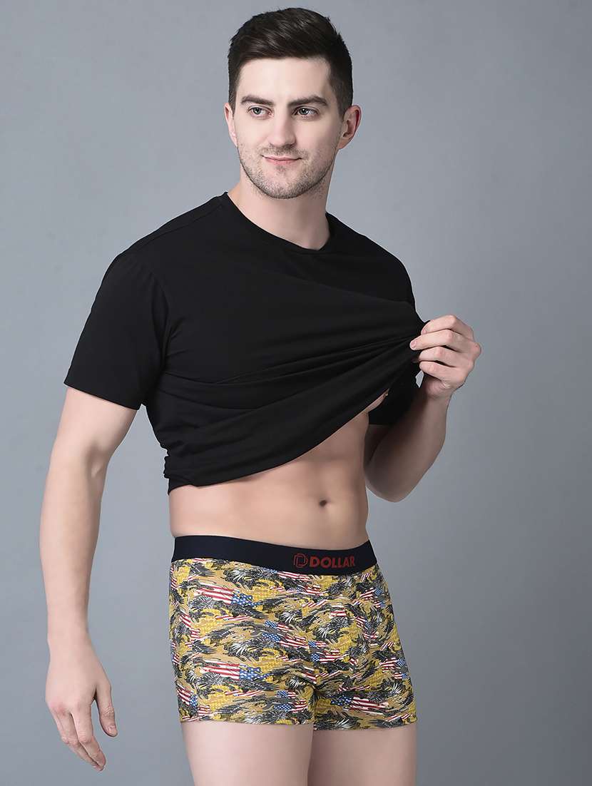 men pack of 5 printed trunk brief - 21984239 -  Standard Image - 3