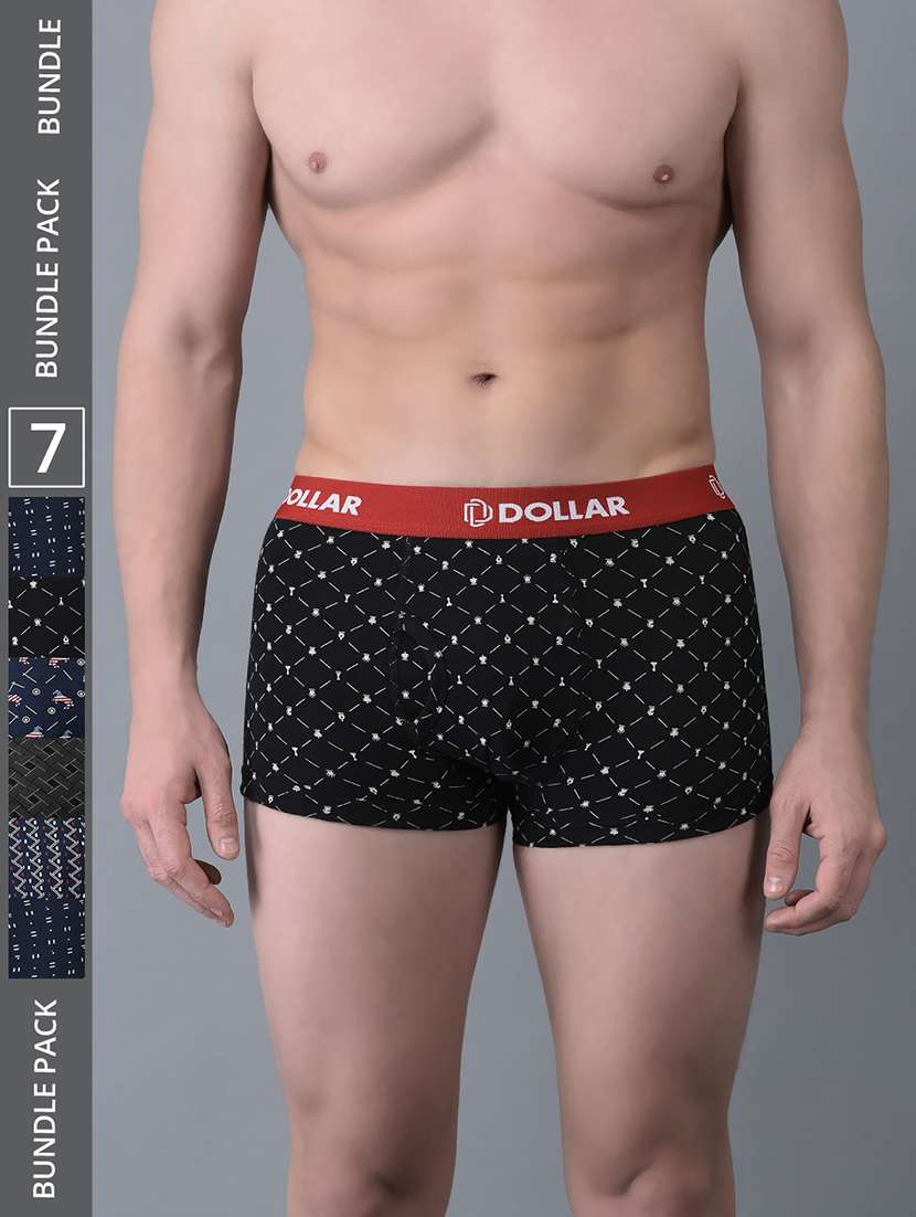 men pack of 7 printed trunk brief - 21984246 - Zoom Image - 0