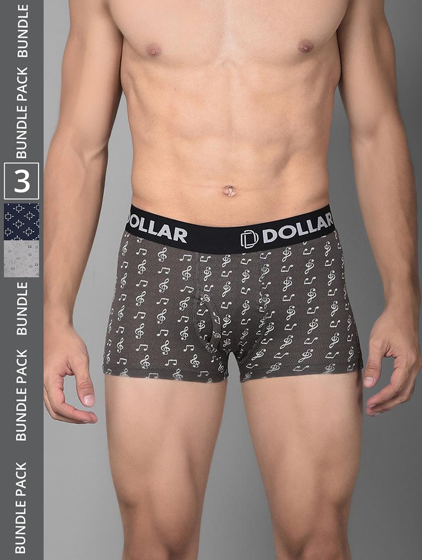 men pack of 3 printed trunk brief