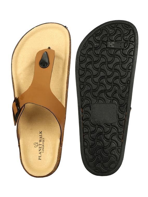 men solid toe separator sandal - 21984427 - Standard Image - 3