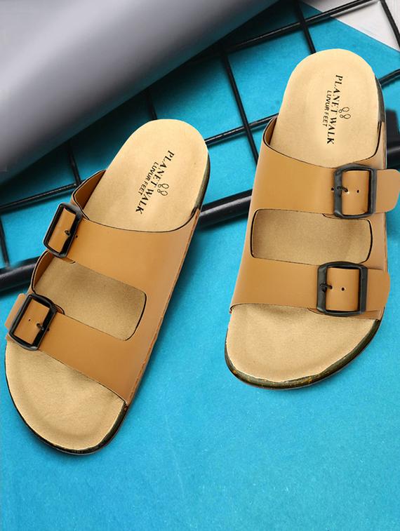 men solid slip on sandal - 21984429 - Zoom Image - 0