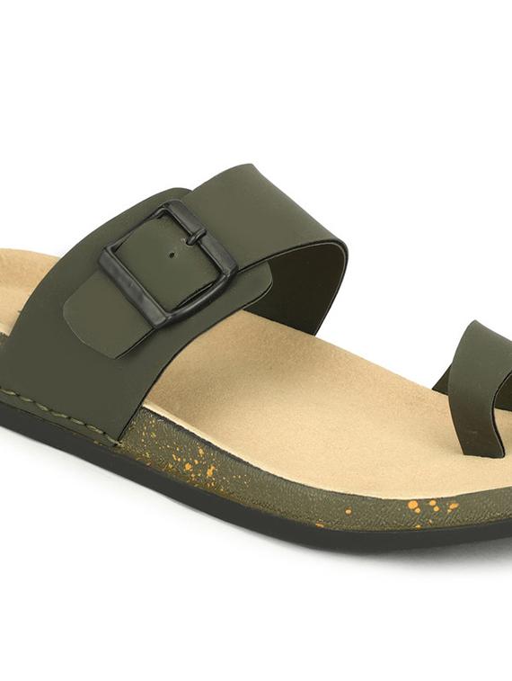 men solid one toe sandal - 21984434 - Standard Image - 3
