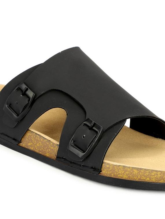men solid slip on sandal - 21984441 - Standard Image - 3