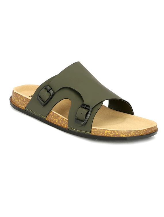 men solid slip on sandal - 21984442 - Standard Image - 3