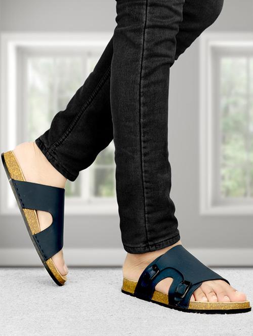 men solid slip on sandal - 21984444 -  Standard Image - 0