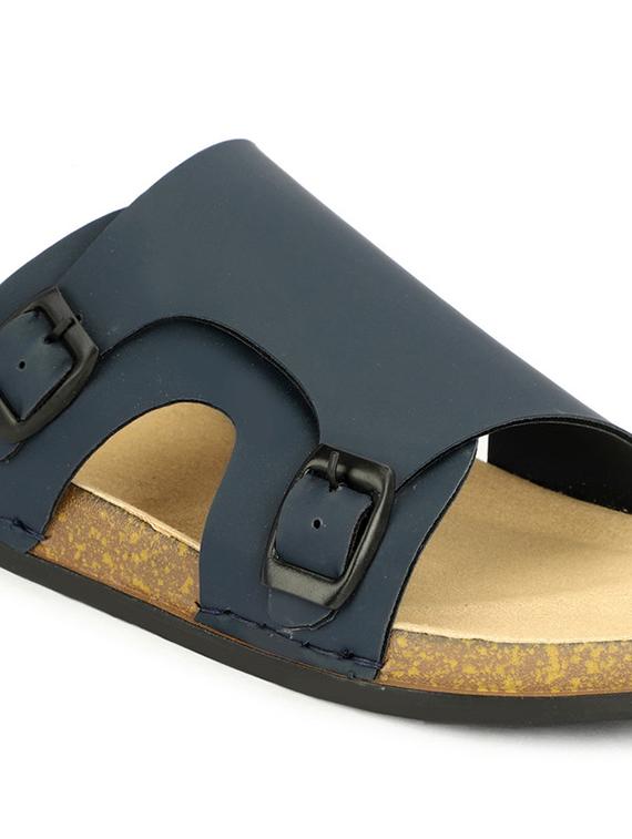 men solid slip on sandal - 21984444 - Standard Image - 5