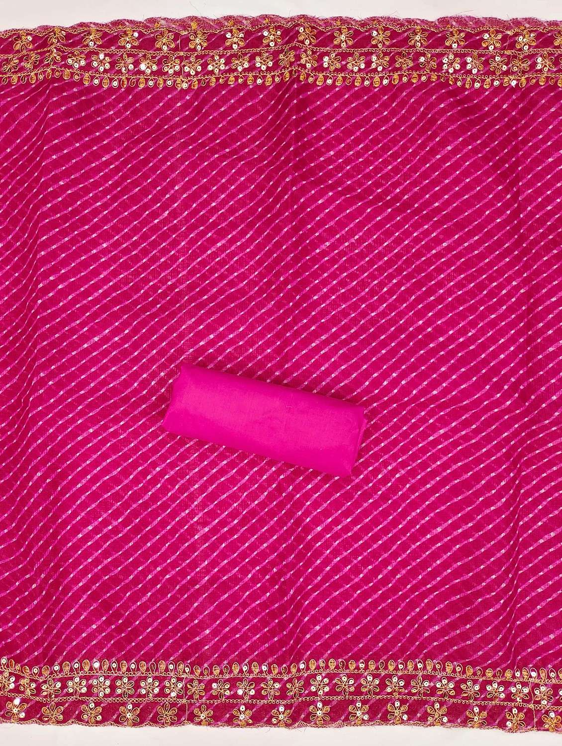 yellow cotton blend unstitched suit - 21984467 -  Standard Image - 3