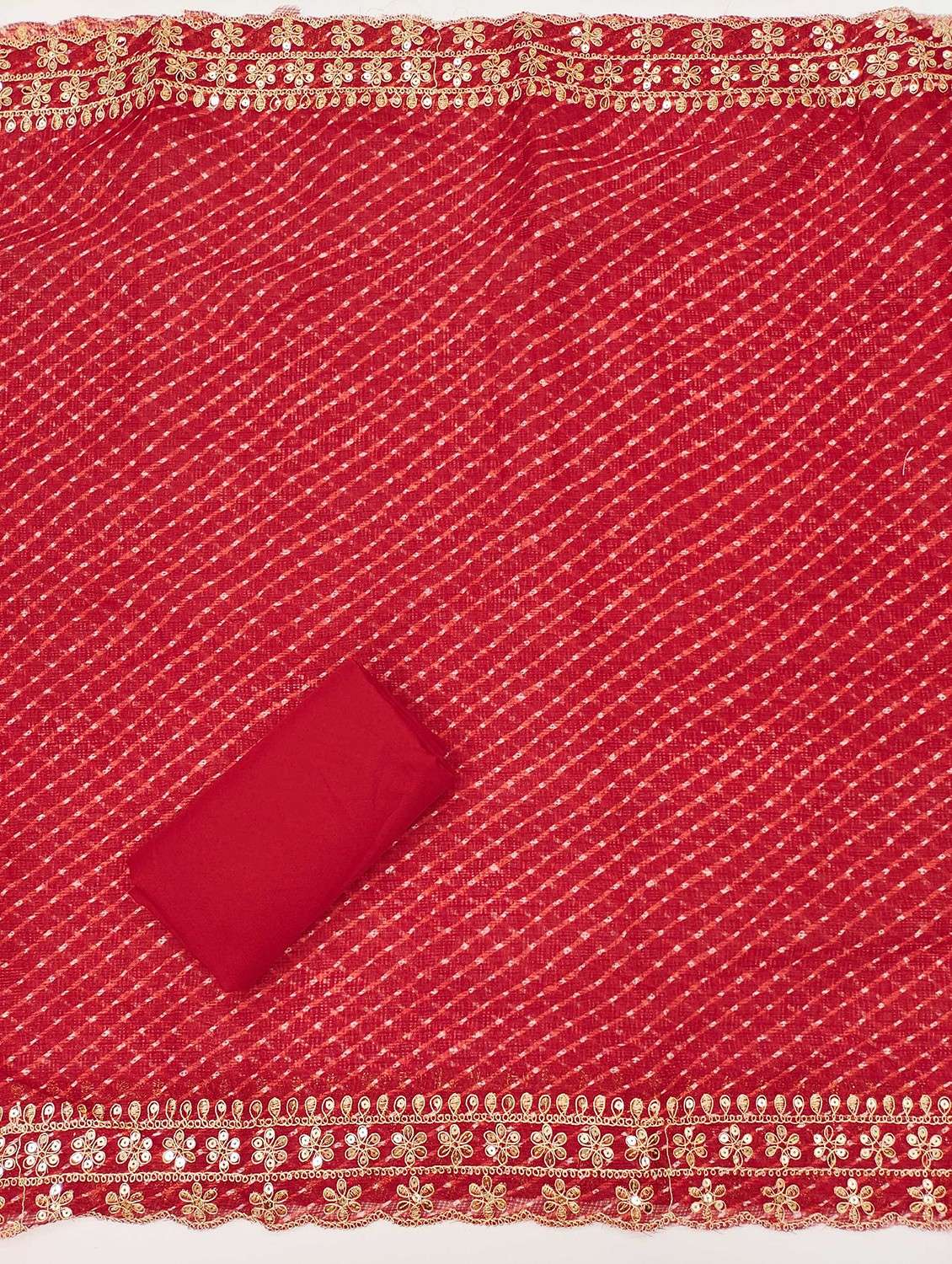 yellow cotton blend unstitched suit - 21984470 - Standard Image - 3